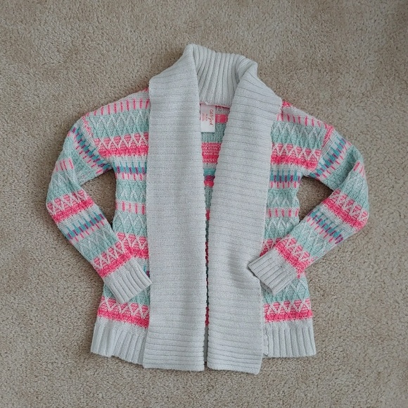 Cat & Jack Other - Multi Color Stripe Open Front Cardigan Sweater